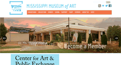Desktop Screenshot of msmuseumart.org